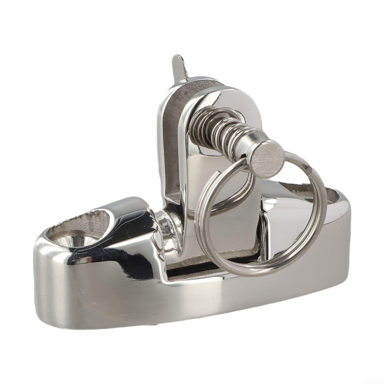 Glomc Deck Hinge Swivel Side Mount 316 Stainless Steel Marine Boat Awning Connector Accessories For For Bimini Top Setup, Silver, Sailing And Yachting(C)