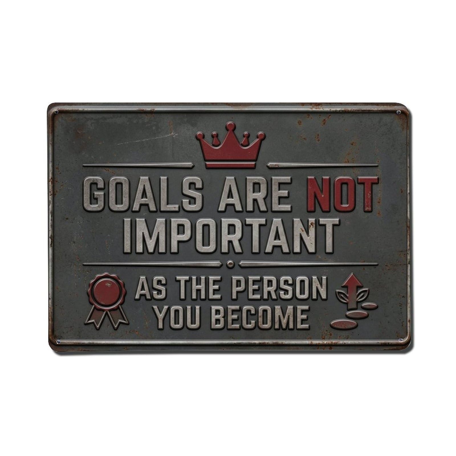 Not Important As Boss Retro Motivational Slogans Vintage Metal Tin Sign Plaque Wall Decor for Cafe, Club, Garden Metal Poster 8x12Inch