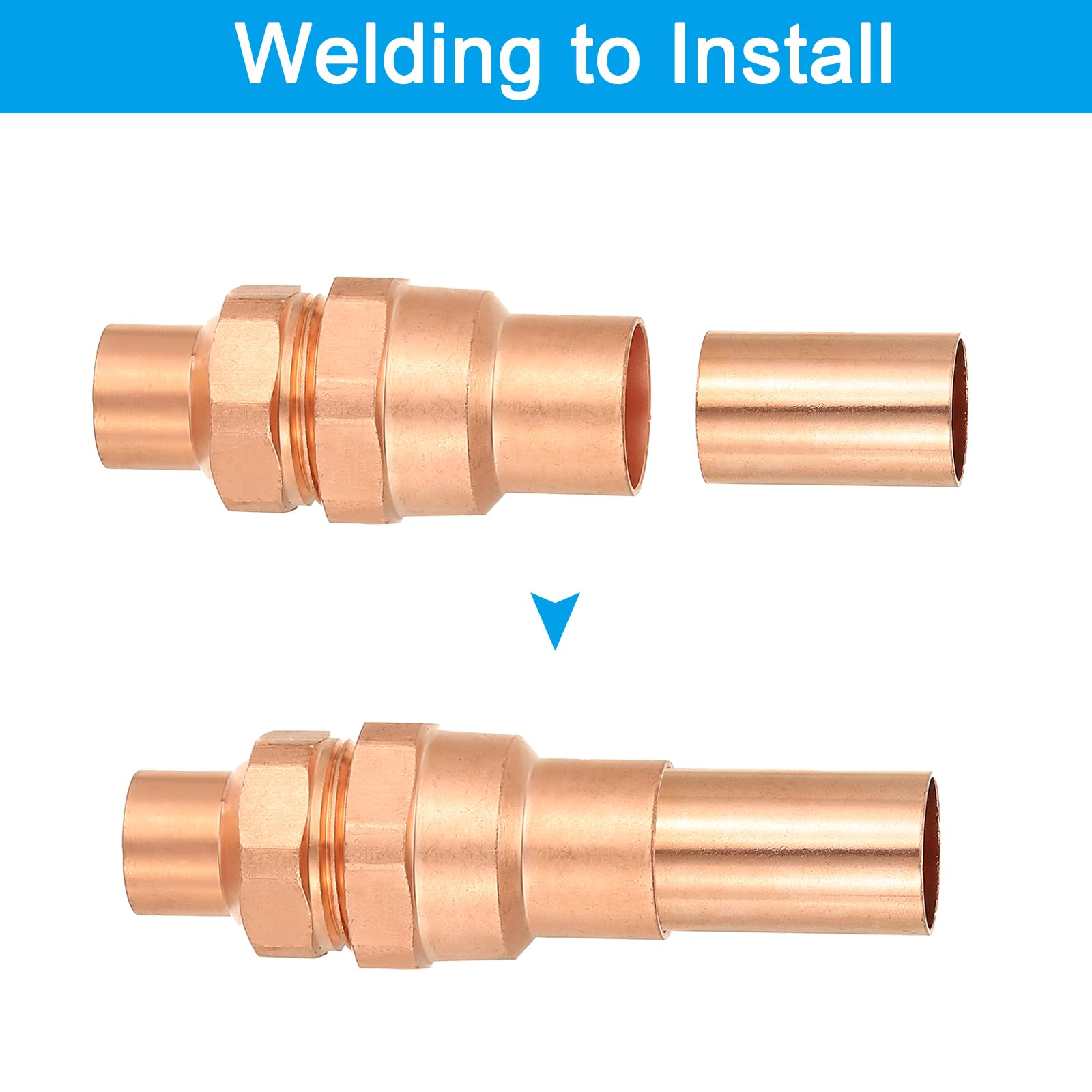 PATIKIL Adaptador Hembra De 1" Con Conexiones C X F 10 Piezas De Accesorios De Tubo De Cobre Con Soldadura X FNPT Conector Roscado Para Tuberías Para Uso Residencial Y Comercial
