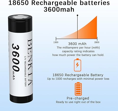 Miniatura 7 de Hhousehold atteries Fflat top Small atteries, 3600 mah, para faro, timbre de batería, ventilador de batería, etc. (2 baterías)