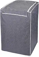 "Capa Para Maquina De Lavar Brastemp Eletrolux Consul 12Kg 13Kg 14Kg 15Kg 16Kg 17Kg Impermeável Flanelada Com Zíper Proteção UV Material Super Resistente E Perolizado de Alta Qualidade" (Cinza)