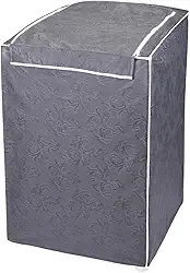 "Capa Para Maquina De Lavar Brastemp Eletrolux Consul 12Kg 13Kg 14Kg 15Kg 16Kg 17Kg Impermeável Flanelada Com Zíper Proteção UV Material Super Resistente E Perolizado de Alta Qualidade" (Cinza)