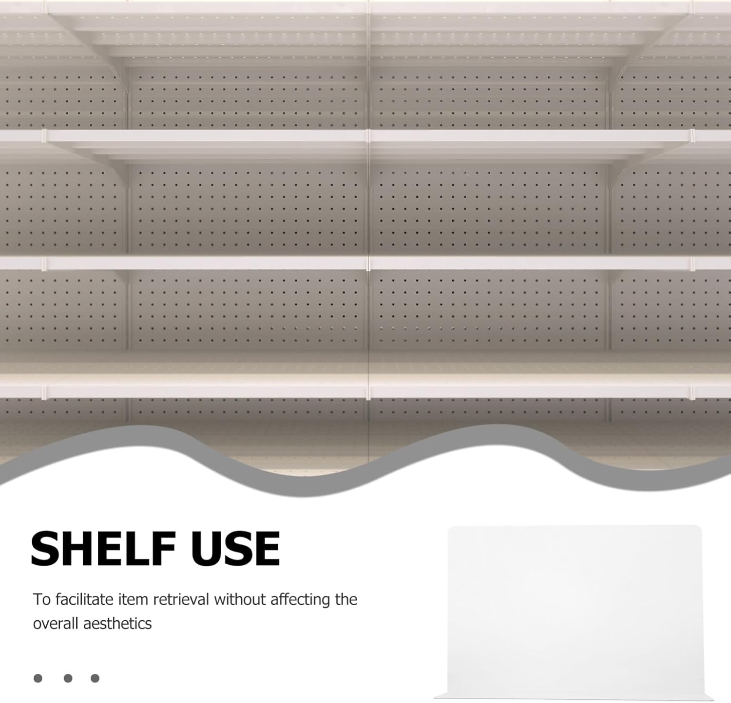 Alipis 1set Self-Adhesive Closet Divider Shelf Separators Transparent Organizers for Clothes Cabinets Desks Easy Installation No Tools Required Smooth Design for Modern Spaces