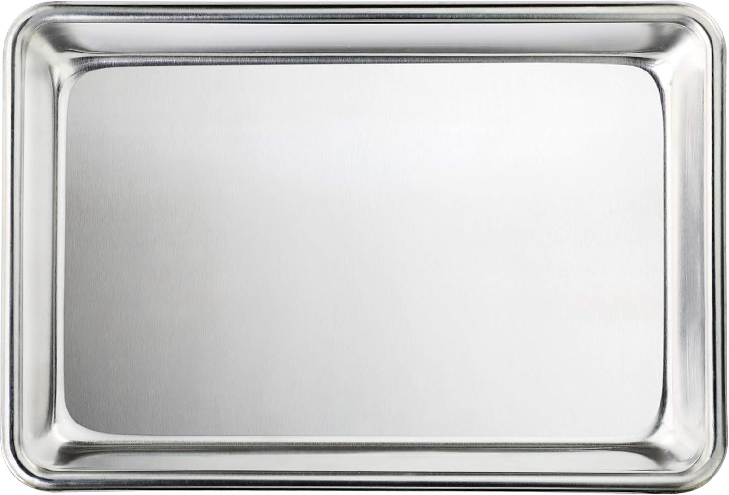 New Star Foodservice Commercial-Grade 18-Gauge Aluminum Sheet Pan/Bun Pan (9 2/3 W x6 2/3 L x1 H (1/8 size))