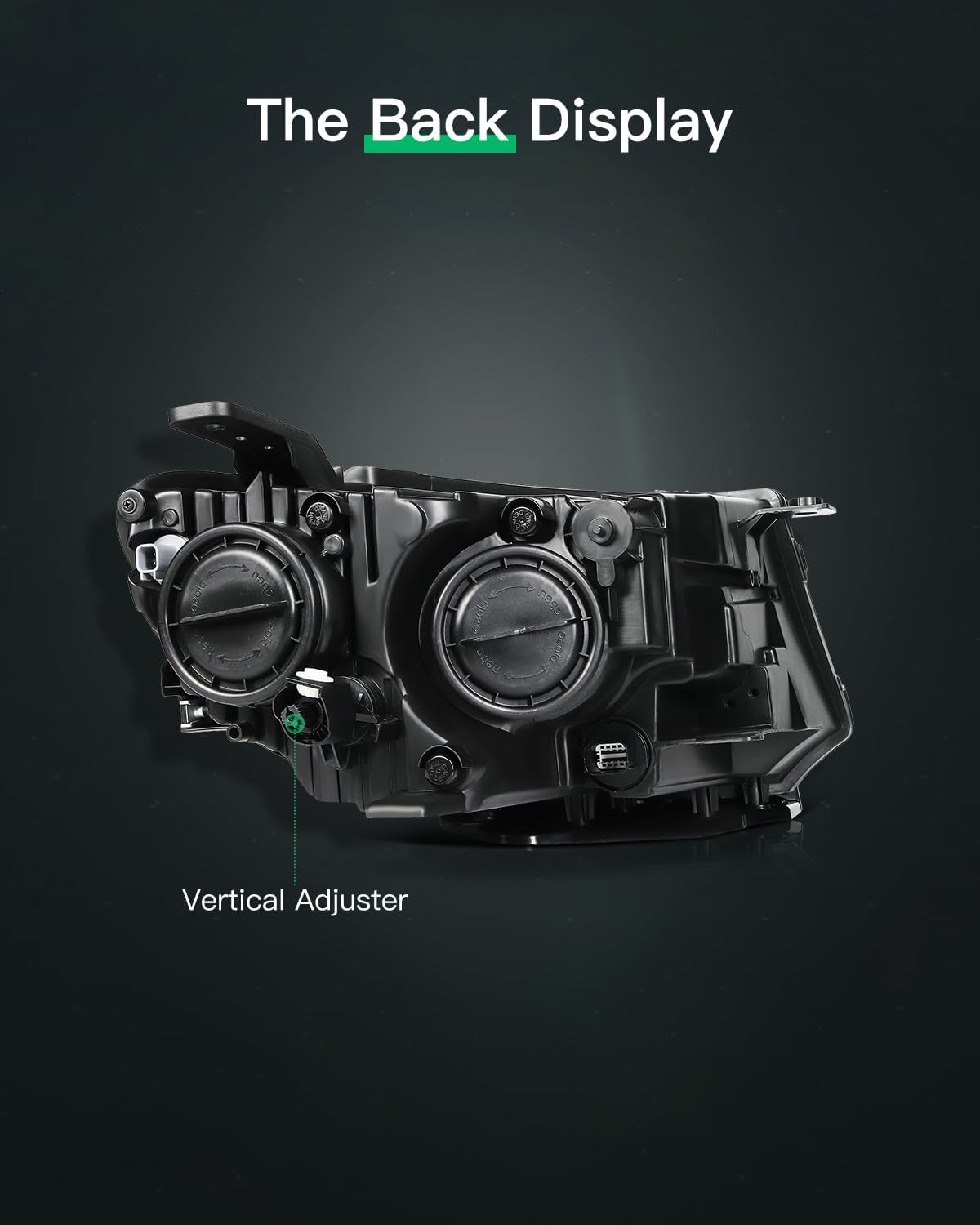 LSAILON Headlight Assembly Fit 2017-2021 for JEEP COMPASS Black Housing & Clear Lens Driver Side 55112707AE CH2502295