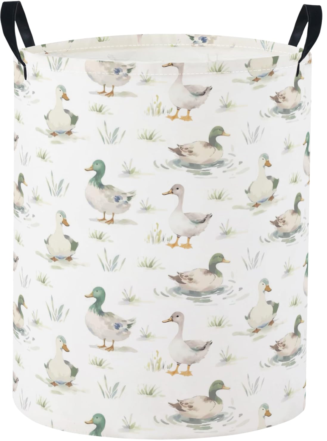 Baby Laundry Basket Baby Nursery Hamper Kids Laundry Basket Toy Storage Bin for Boys Room Decor Gift Baskets for Bedroom Bathroom(Duck)