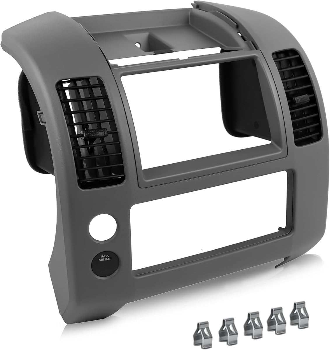 Panel de consola central compatible con Nissan Frontier 2005-2020, panel de consola central, cubierta de bisel, número de pieza de repuesto 68259-ZP16D 68259 ZP16D 68259ZP16D, Gary - 3 años de garantía