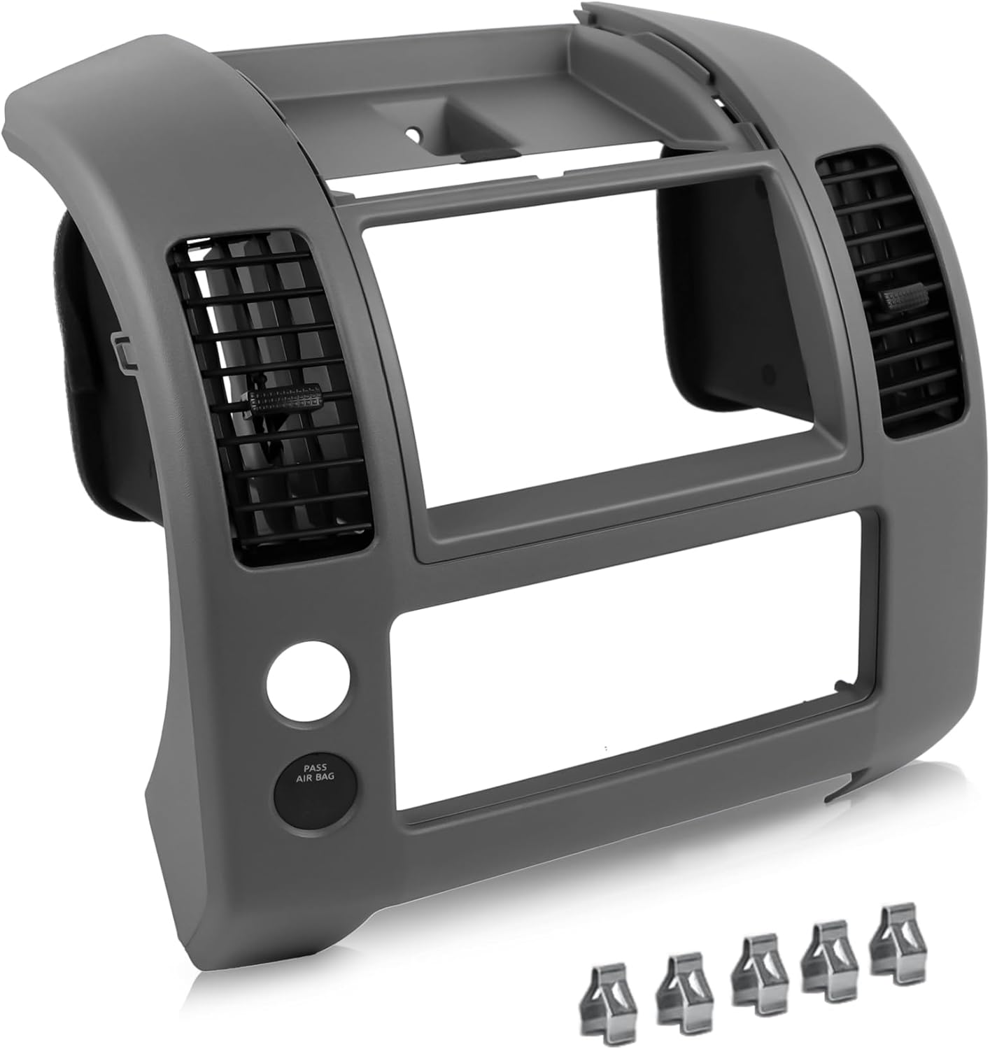 Center Dash Console Panel Compatible with Nissan Frontier 2005-2020, Center Instrument Console Panel Bezel Cover Replacement Part Number 68259-ZP16D 68259 ZP16D 68259ZP16D, Gary - 3 Years Warranty