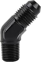 Vista 10 de EVIL ENERGY 4AN macho Flare a 1/8 "NPT adaptador de montaje de tubería de aluminio recto negro