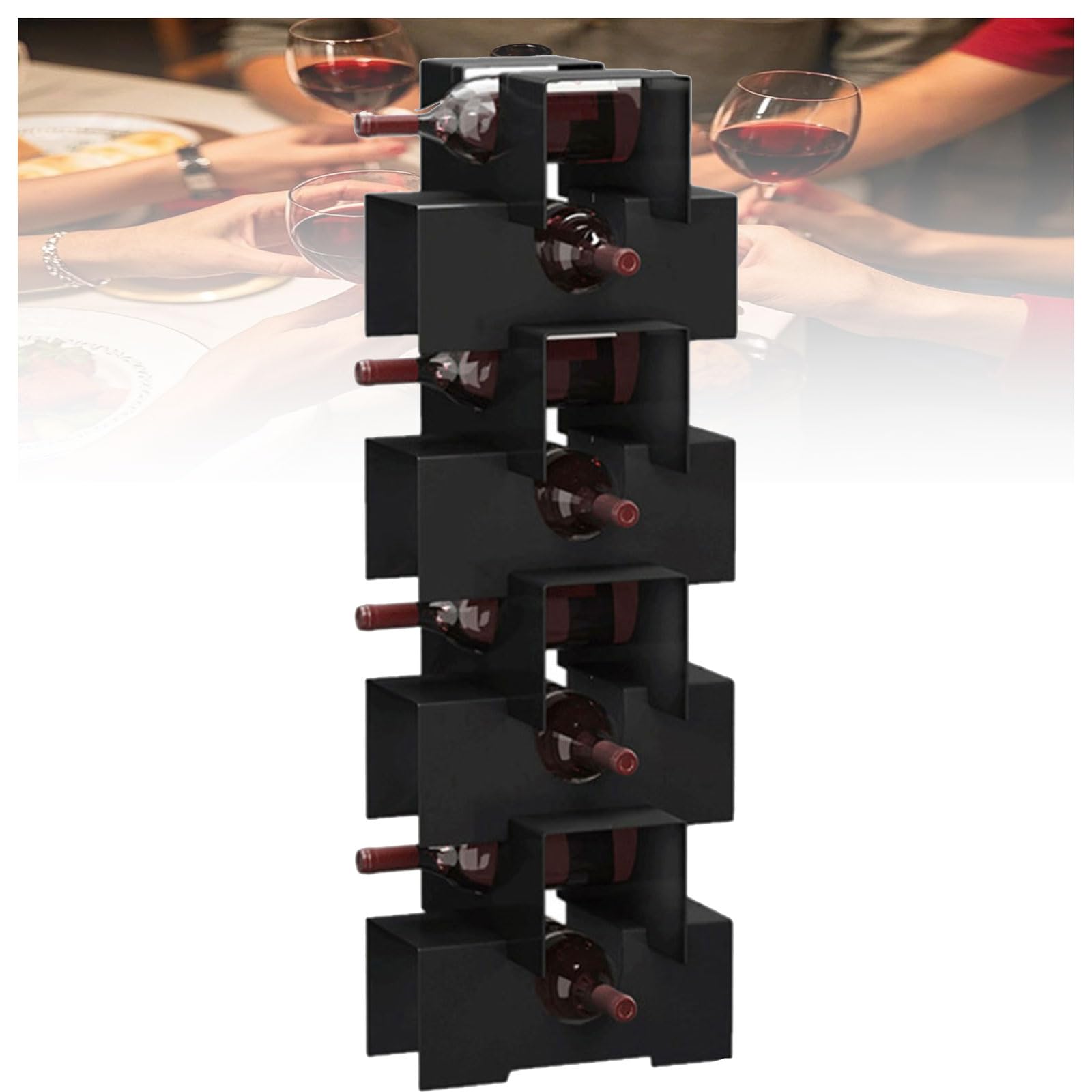 Stand de vin moderne en métal robuste, stockage de haute qualité