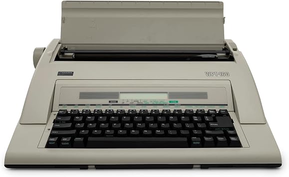 Nakajima WPT-160 Electronic Portable Typewriter with Correct Film Ribbon (2 Items)