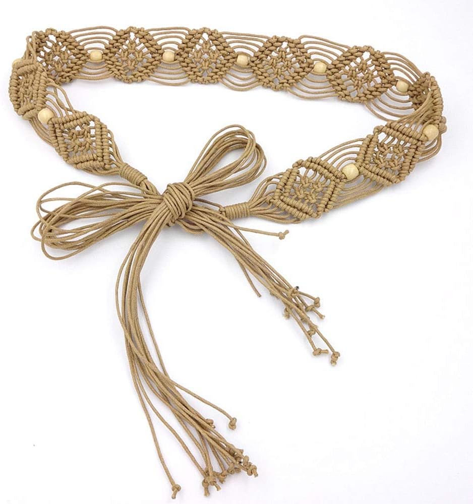 Women's Bohemian Style Rope Braid Waist Belt