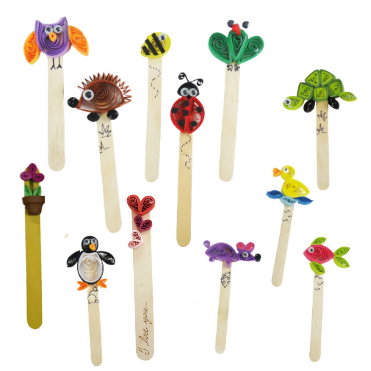 India Meets India Stylish Bookmarks Handmade by Women Groups (Set of 12