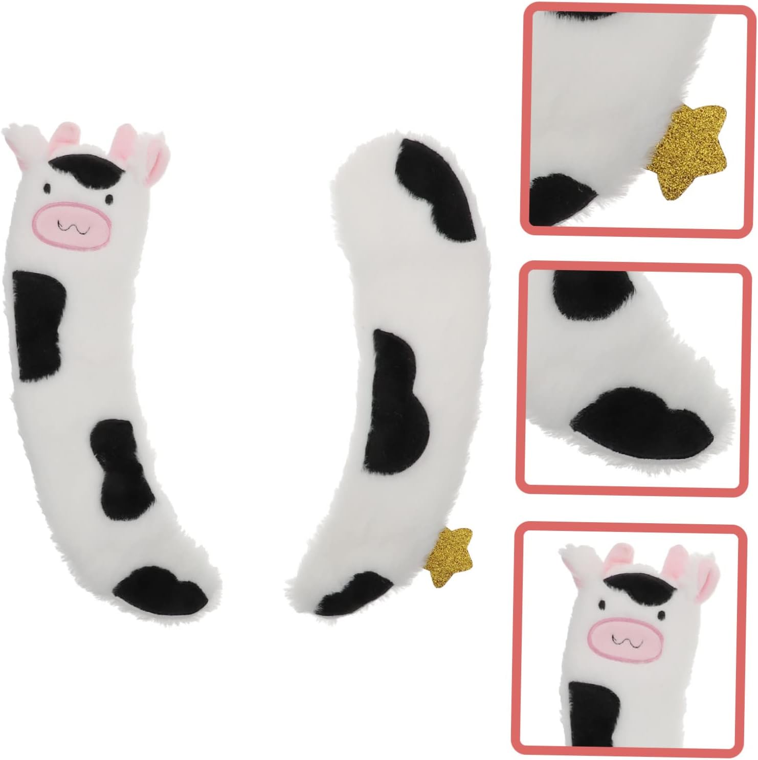 PRETYZOOM 1Pair Cartoon Toilet Seat Covers Plush Washable Toilet Pad for Warmth Comfort Reusable Toilet Mat for Household Use Cute Design for Winter Easy to Install