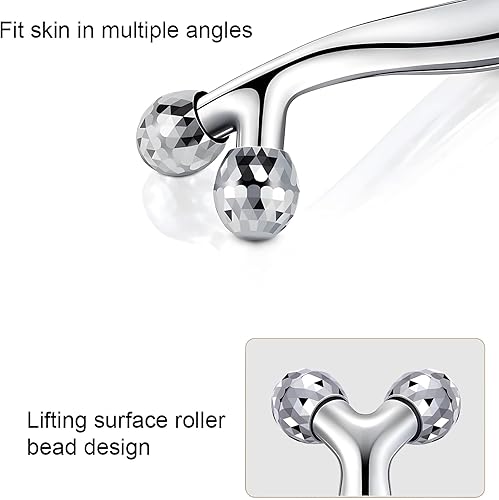 Miniatura 4 de HOPKO Masajeador facial y juego de Gua Sha, masajeador facial y estiramiento de cuello, herramienta para el cuidado de la piel para eliminación de