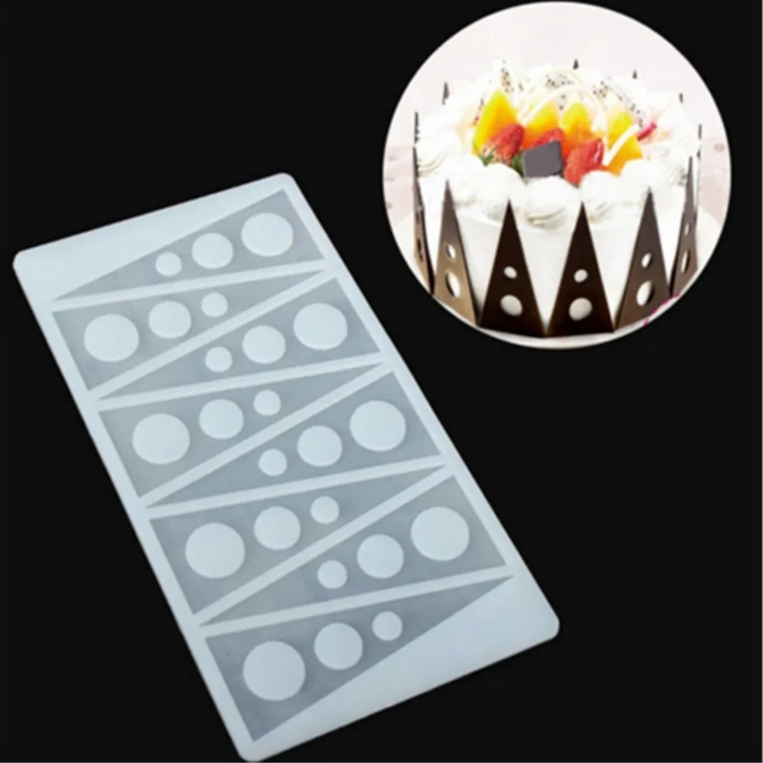 Triangle Cake Mould - Silicone for Chocolate & Fondant -2