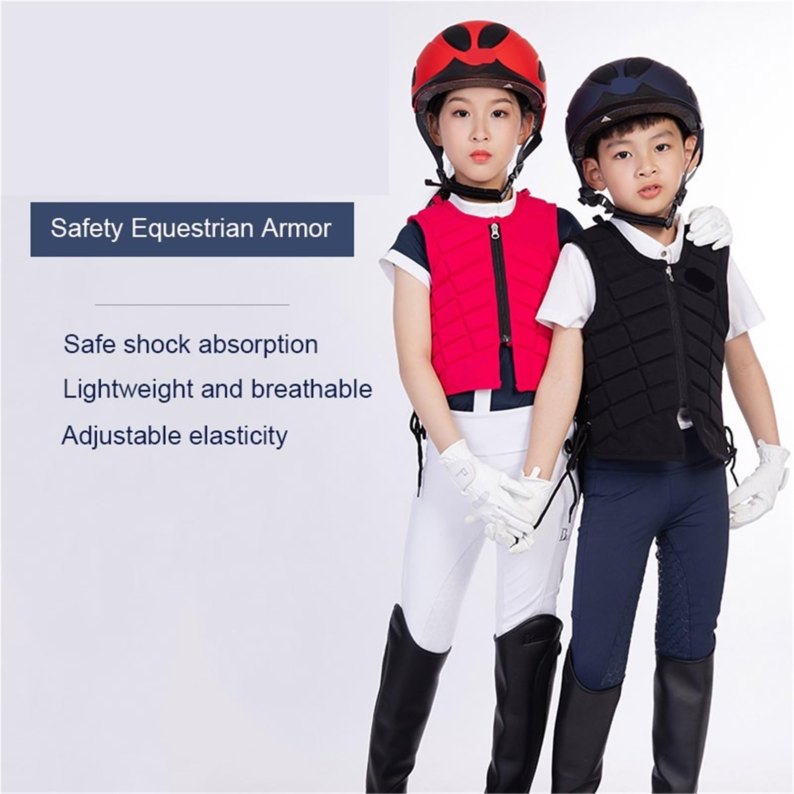 Chaleco de Equitación Chaleco Protector for equitación, Equipo de equitación, Ropa de Caballero for Adultos y niños, Ligero y Transpirable for Todas Las Estaciones.(Pink,CS)