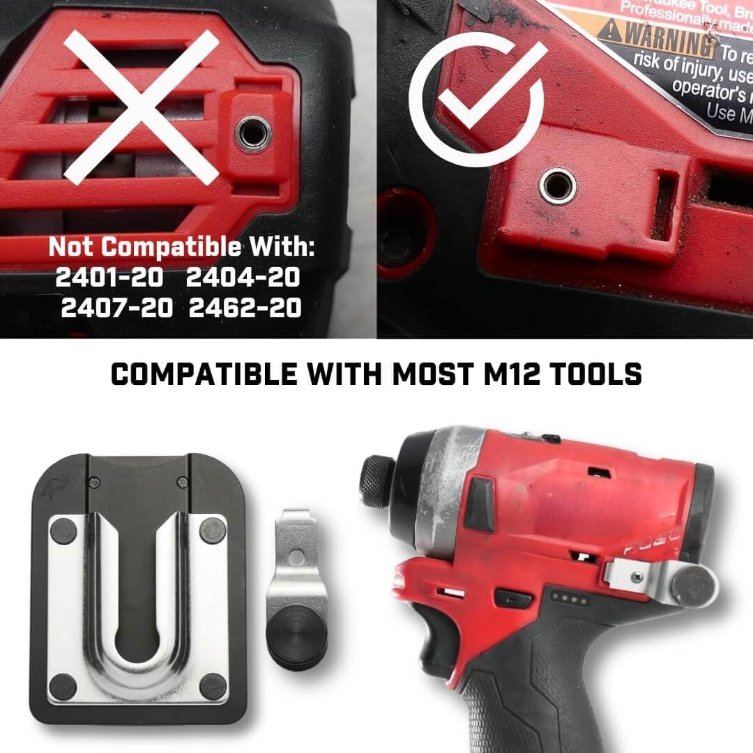 PinPal Pro | Universal Tool Holster - Gravity Locking Clip-On Tool Belt Holder for Drills, Impacts, and Other Tools