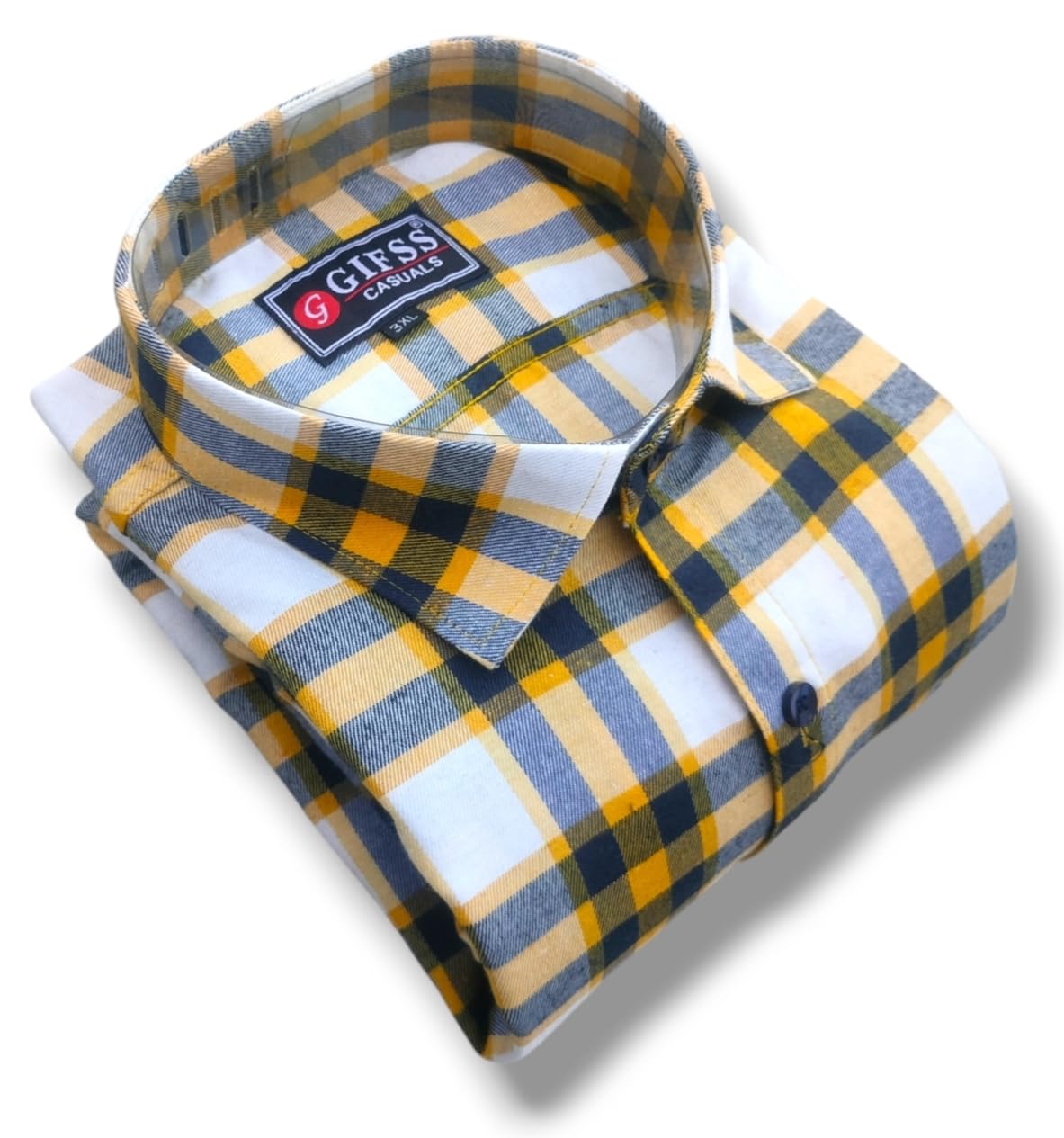 gifss casuals Plus Size Full and Half Sleeves Cotton Checks Shirt for Men-picture-47