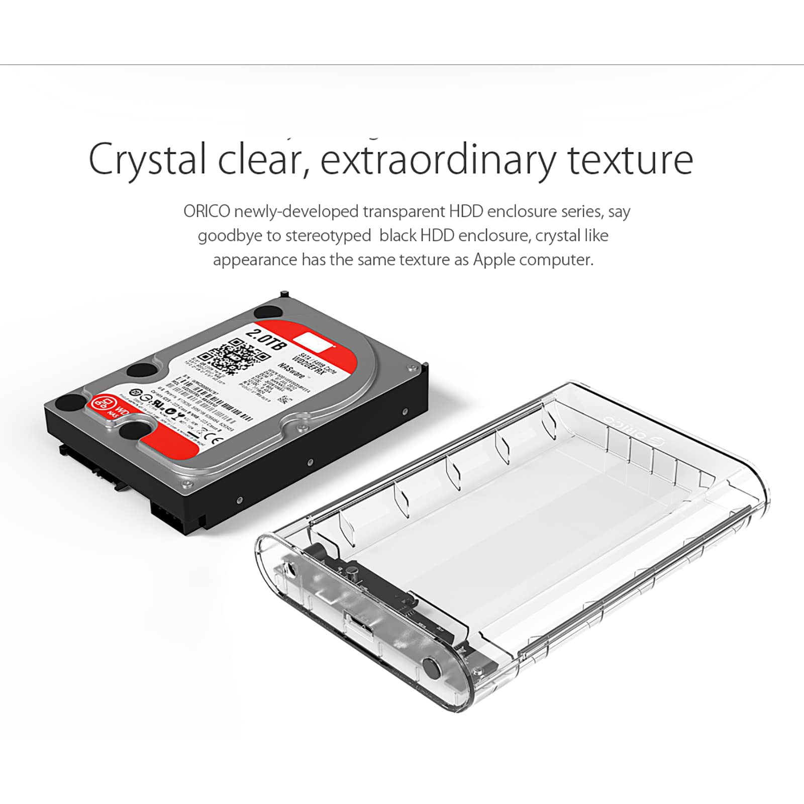 Obudowa Dysku Twardego, 3.5 ''HDD USB3.0 Do Obudowy Dysku Twardego SATA Do 2.5/3.5 Cala HDD SSD Box Adapter HD, Obsługa UASP, Obsługa Dużej Pojemności 8 TB