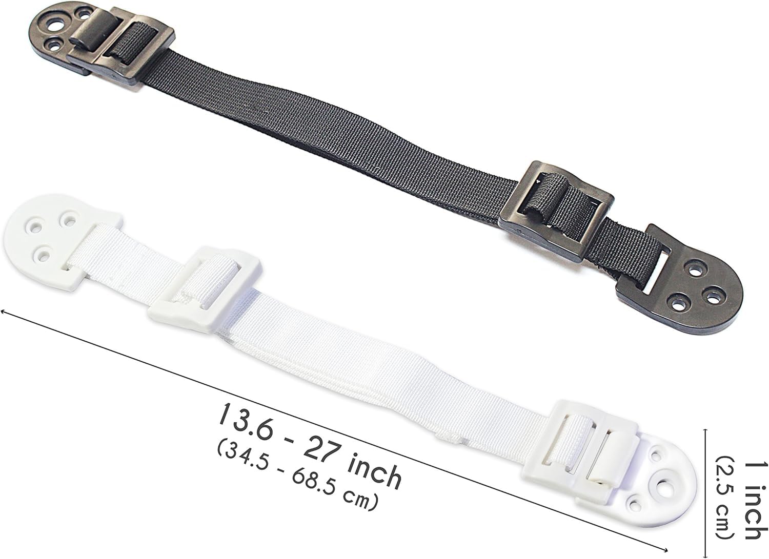 Boxiki Kids Anti Basculement Meuble Sangle Fixation Mur Kit 8 Sangles Sécurité Bébé Enfant Ancrage Anti-Renversement Réglable Noir