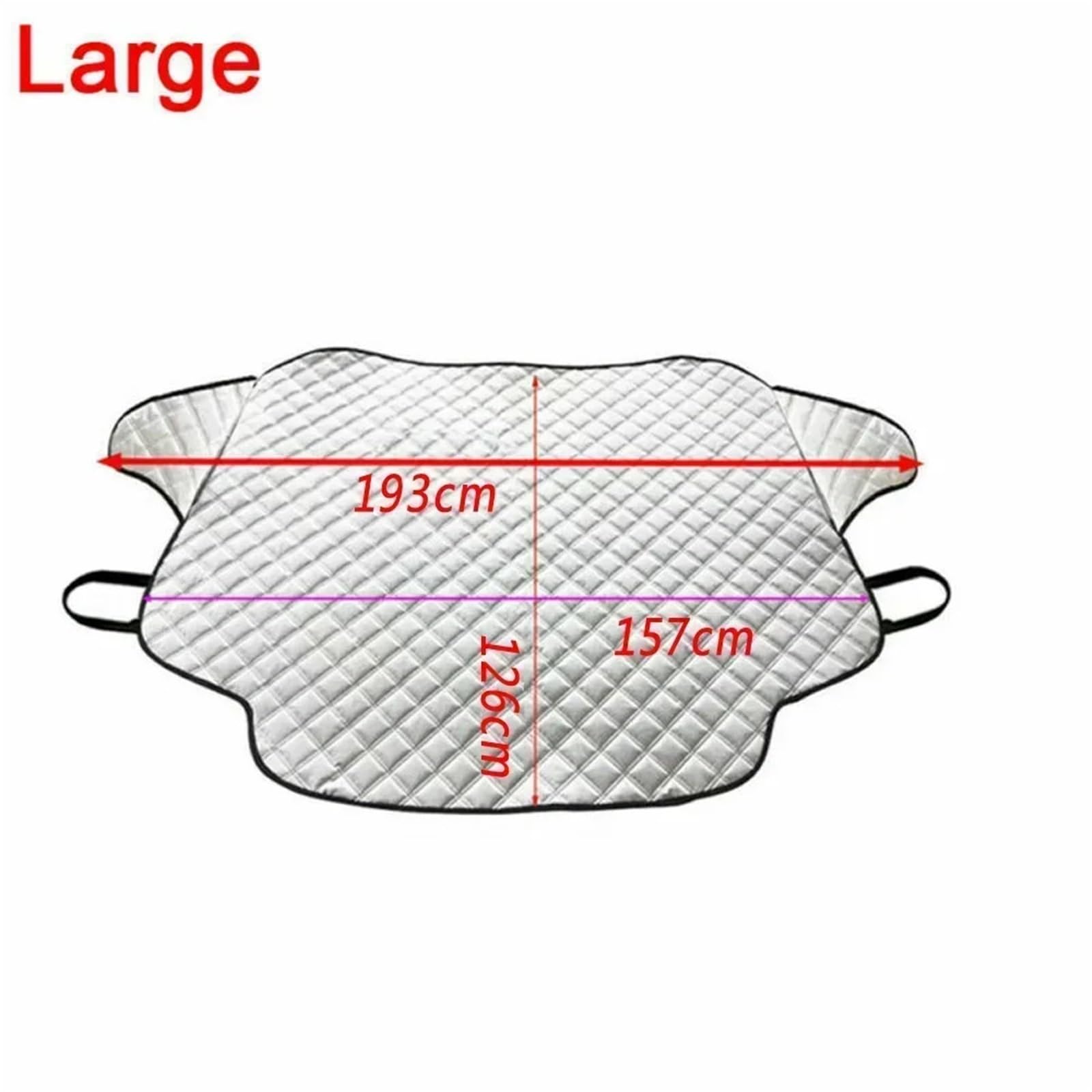 Cubierta del desempañador del Parabrisas del autom Cubierta magnética para Parabrisas de Coche, Protector Nieve para Invierno, contra heladas, Parasol para Exteriores(193x126cm)