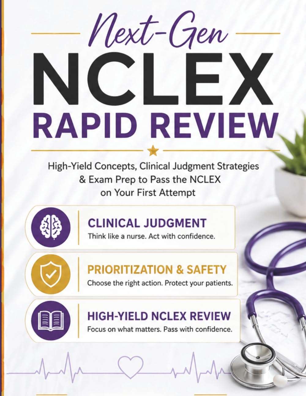 Next-Gen NCLEX Rapid Review: High-Yield Concepts, Clinical Judgment Strategies & Exam Prep to Pass the NCLEX on Your First Attempt (Starr Clinical Press NCLEX Success Series)