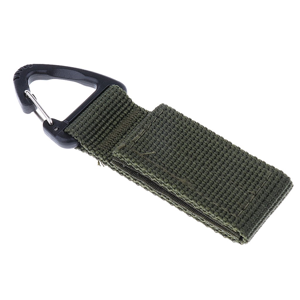 Outdoor Hiking Nylon parciany plecak trójkątny wiszący hak czarny
