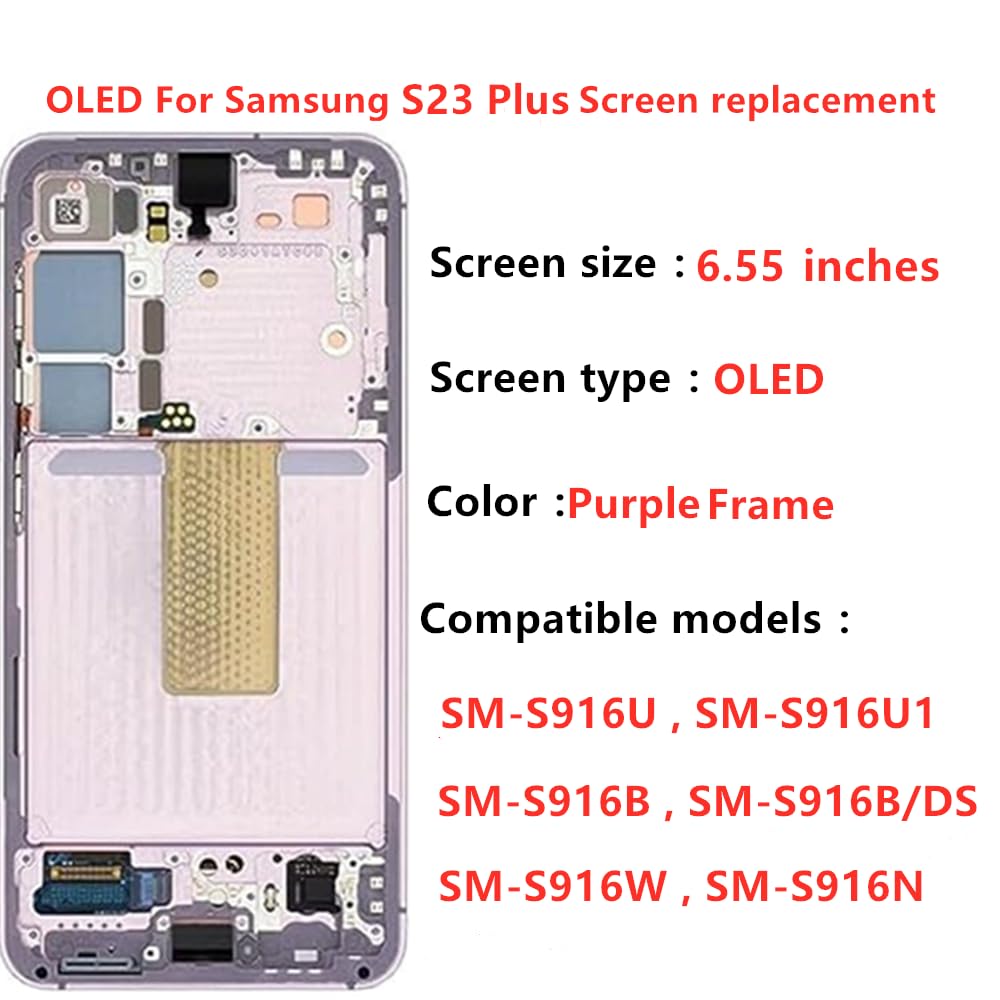 Amazon.com: OLED Galaxy S23 Plus Screen Replacement for Samsung