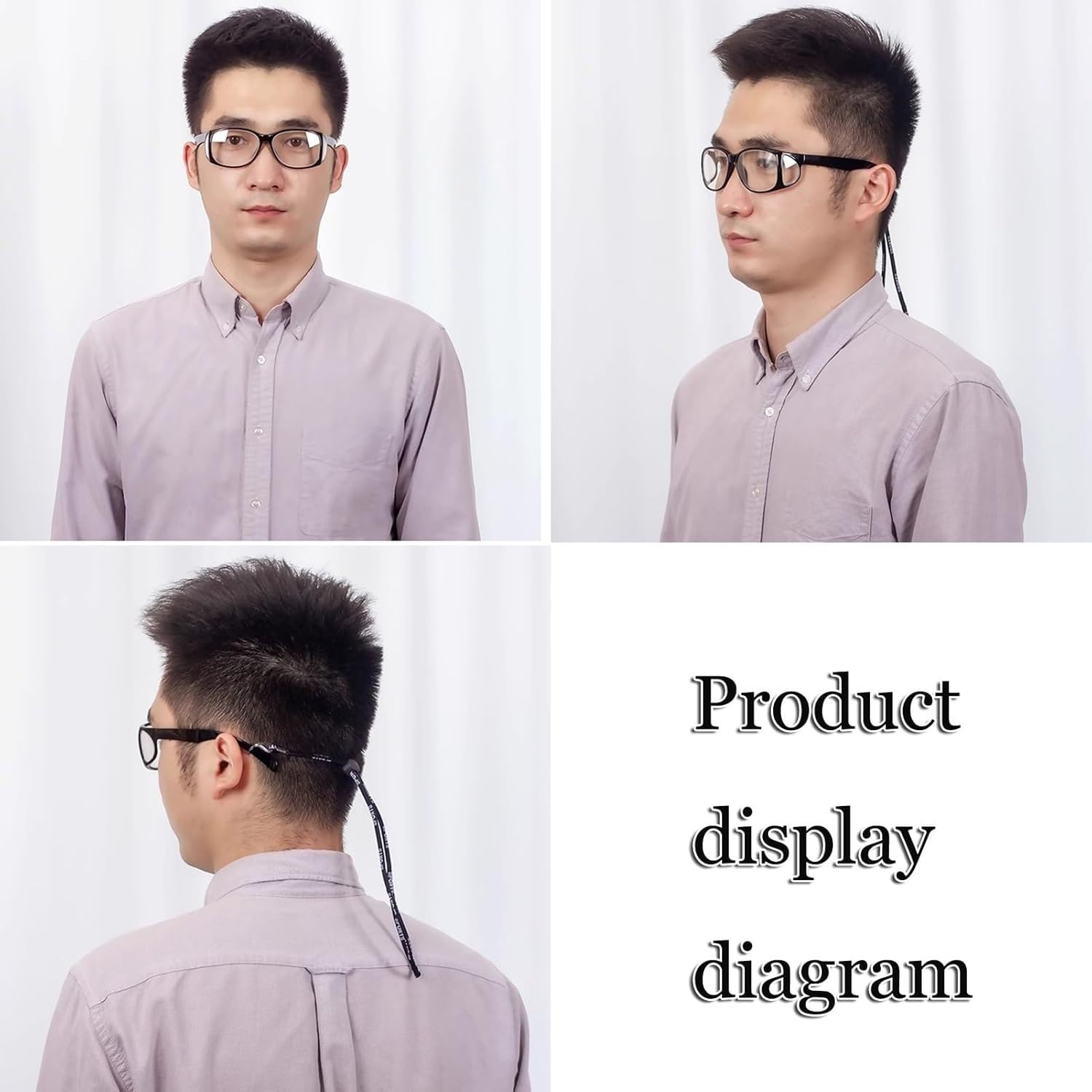 REHOOF Delantal De Plomo Gafas De Protección con Plomo contra Radiación De Rayos X: con Marco De Plástico Envolvente Y Protectores Laterales,Protección Ocular 0.75mmpb