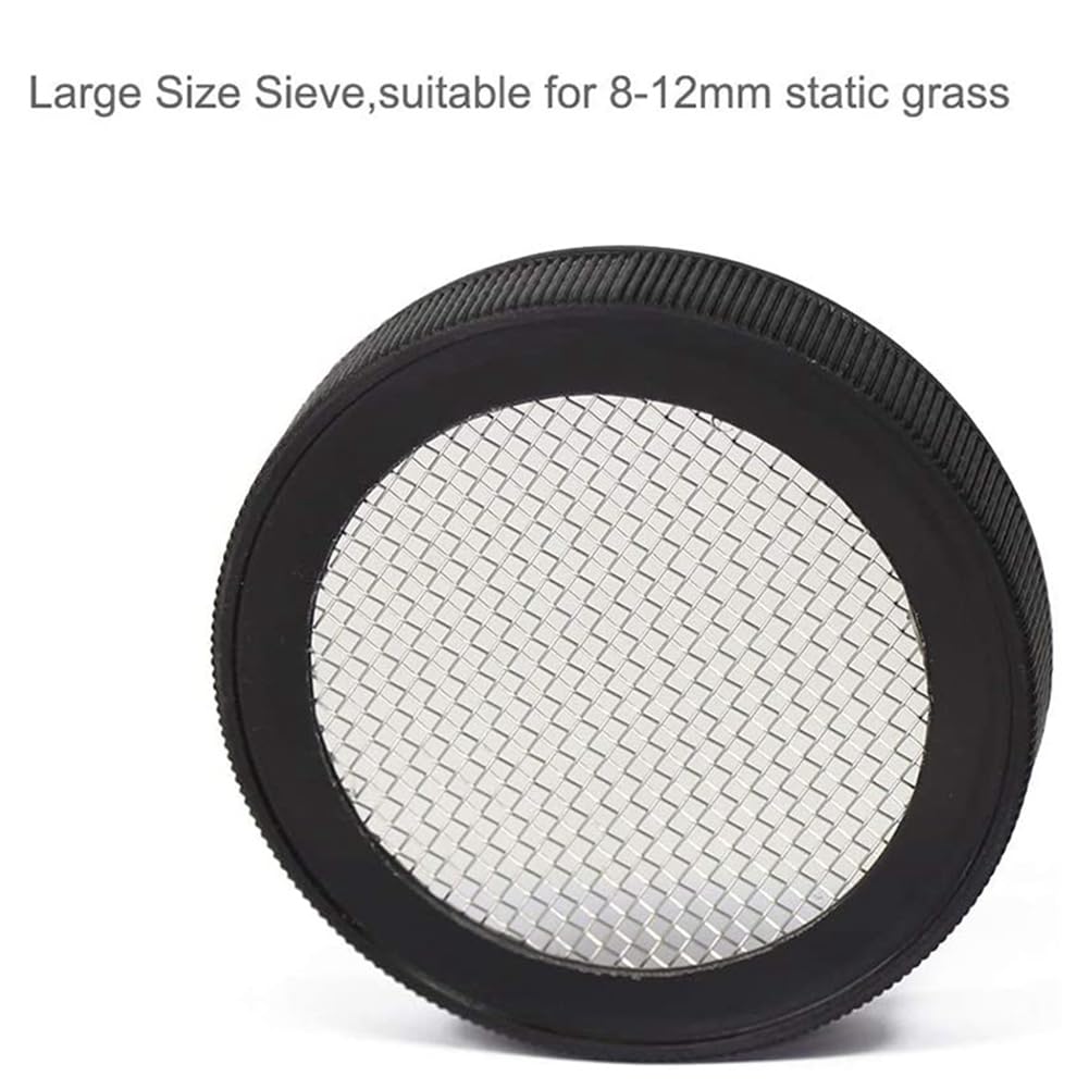 3X Kit di Floccaggio Applicatore Erba Statica Mini Macchina di Floccaggio ABS con Maniglia Antiscivolo per Fai Da Te Tavolo di Sabbia di Modellazione Scenica
