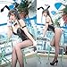 SHANSHAN Womens Bunny Costume Mai Sakurajima Bunny Suit Bunny Cosplay Costume One Piece Bodysuit, X-Large