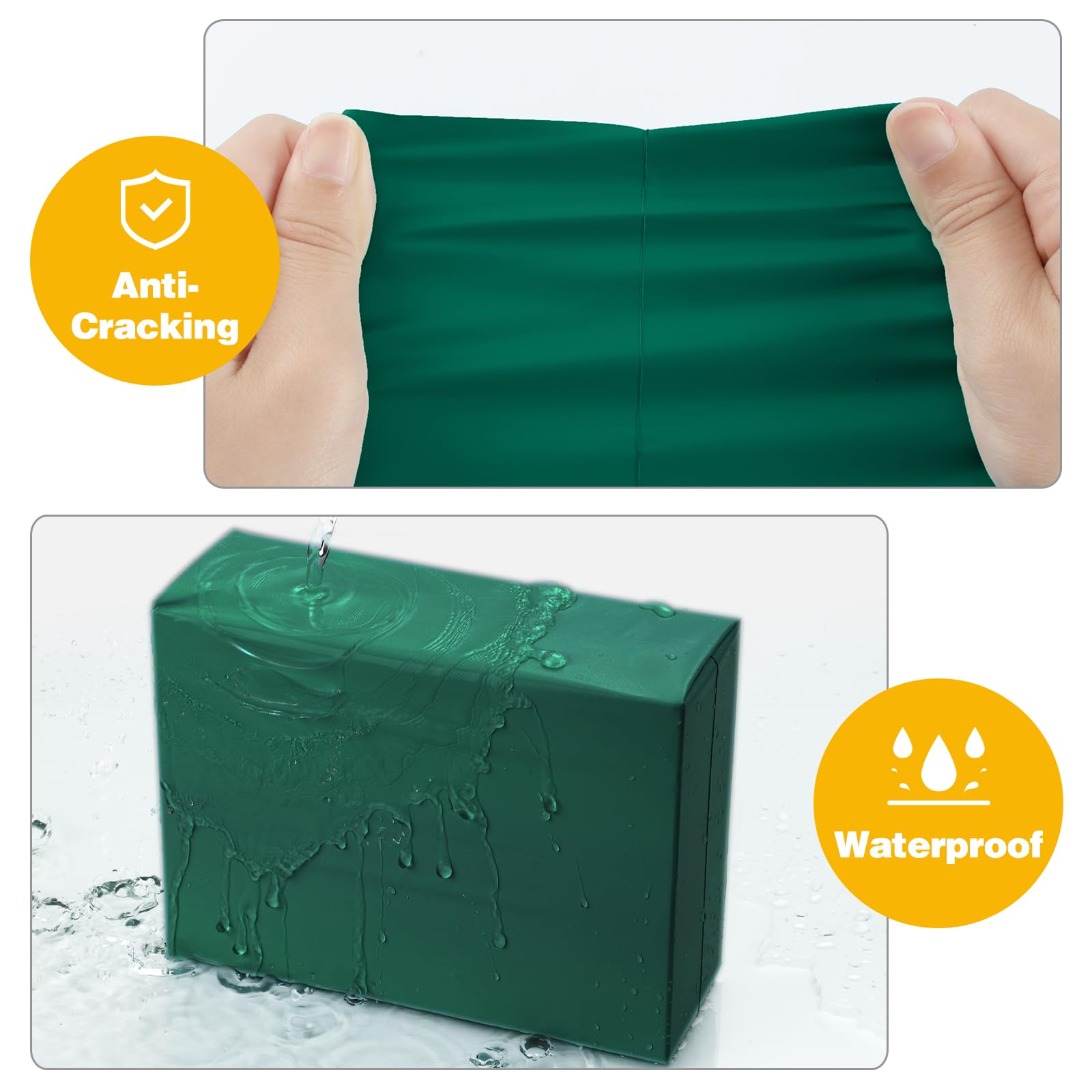 Famagic 200 szt. Poly Mailers, 25 x 33 cm, torby wysyłkowe, ultramaryna, zielona wysyłka, koperty, samouszczelniające, torby, wodoodporne i odporne na rozdarcie torby do pakowania