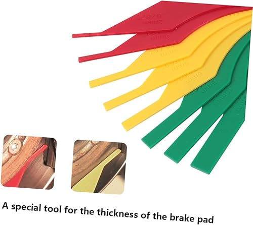 Miniatura 3 de Medidor de pastillas de freno para pastillas de freno de automóvil, herramienta de regla de grosor, conveniente y práctico para uso en el garaje en