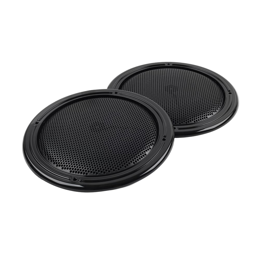 CNxinn10 2pcs Rear Pod Grill Speaker Tour Pack Pak Mesh Cover ABS All Black For Electra Tri Glide FLHTCU/L, FLHTCLTC, Road Glide Ultra FLHTK/L Motorbike