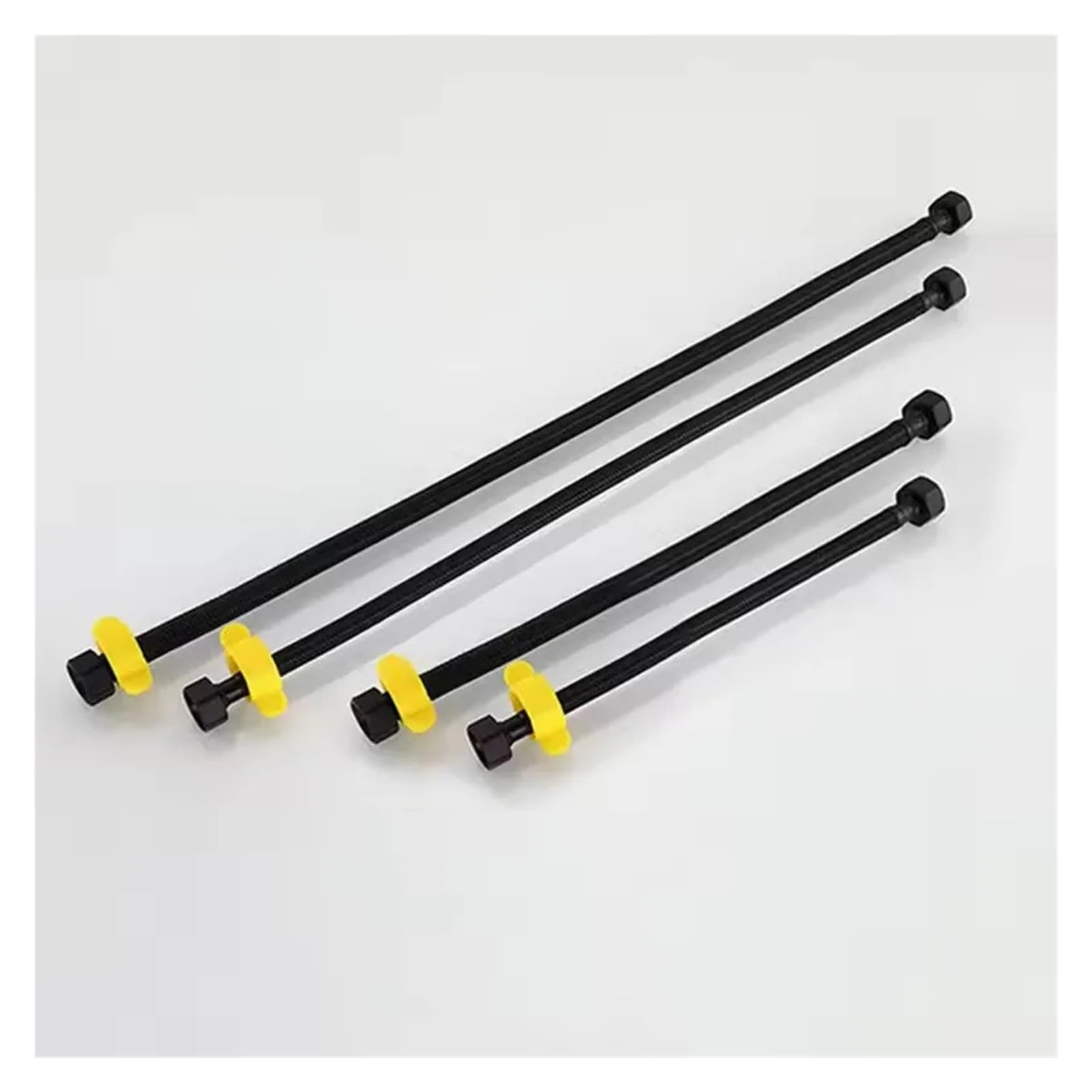 Manguera De Entrada Agua Nailon Negro G1/2 ", Grifo, Calentador, Conexión For Inodoro, Cocina, Baño, Todos Los Tubos(B,80cm)