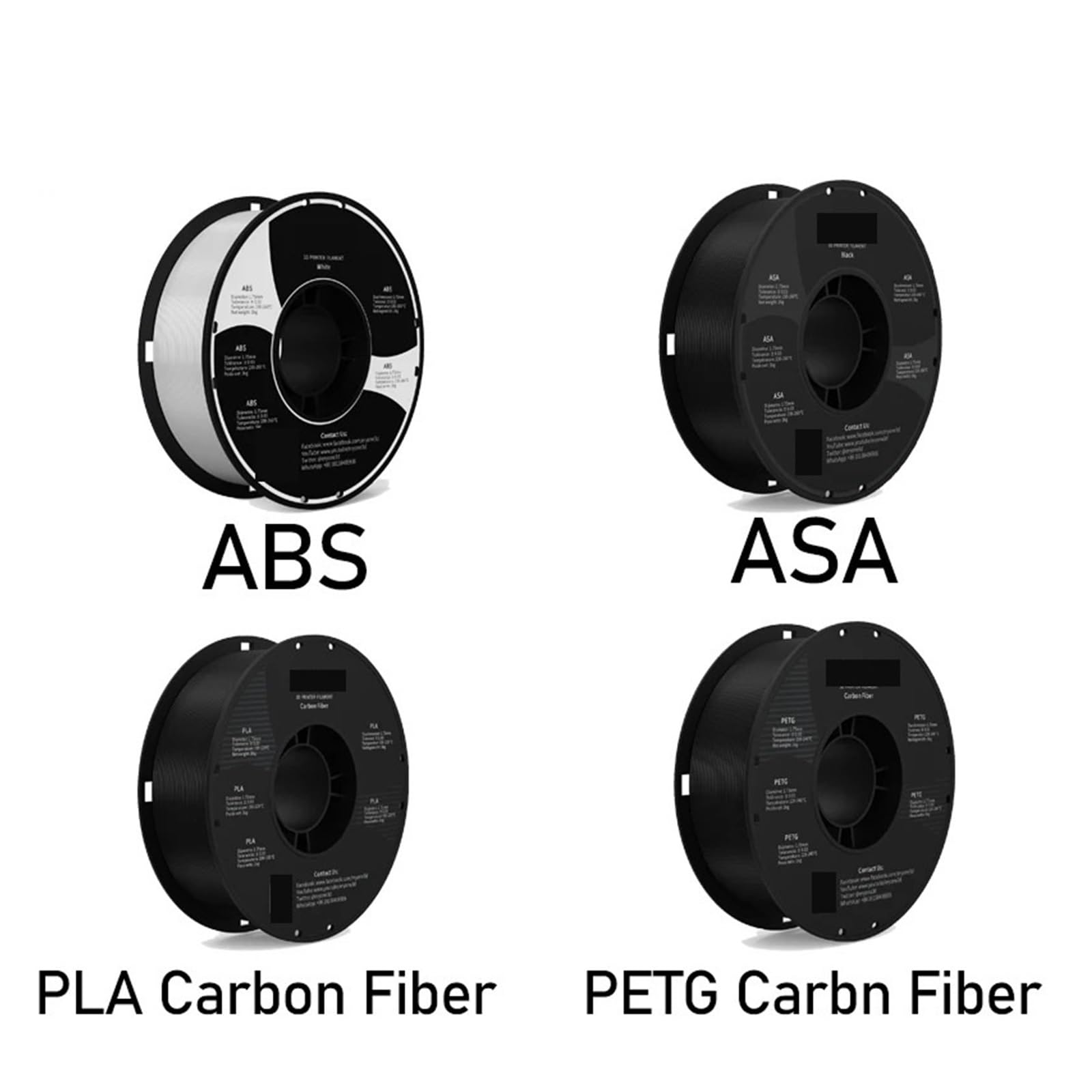 Amazon.co.jp: 3Dプリンティング用品 ABS ASA PETG/PLA 炭素繊維 1.75