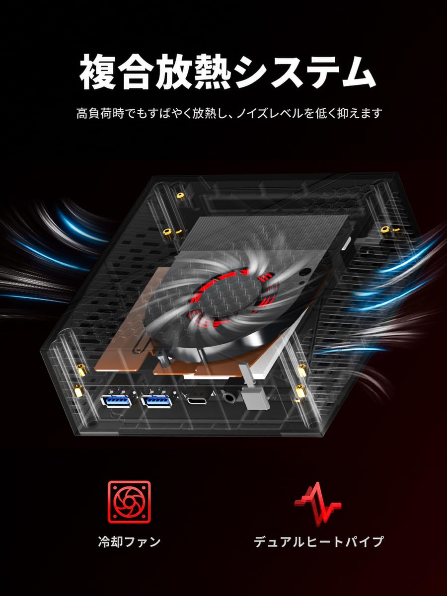 Amazon.co.jp: FIREBAT ミニPC ゲーミングモデル（Ryzen 5 6600H（最大