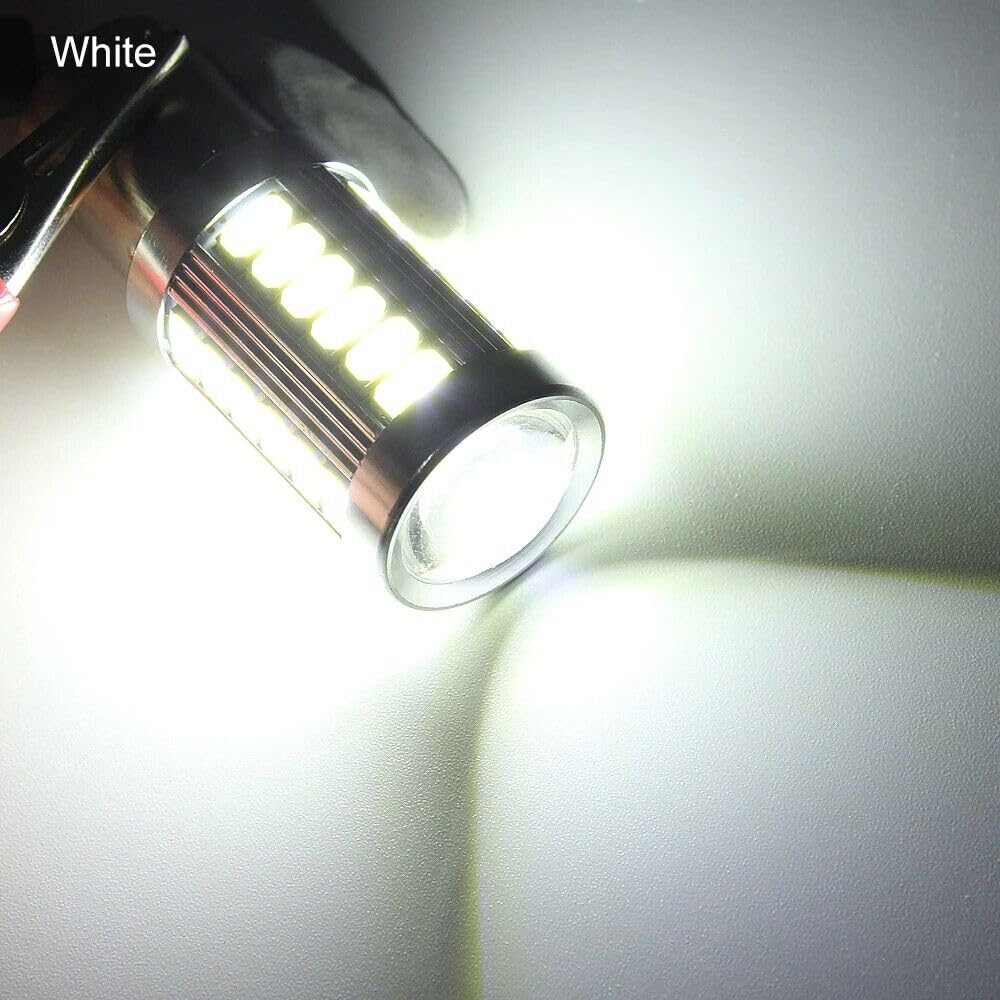 5x LED żarówki 12V białe światła pozycyjne migające wsteczne 33 SMD BA15S 1156 (P21W) 180°