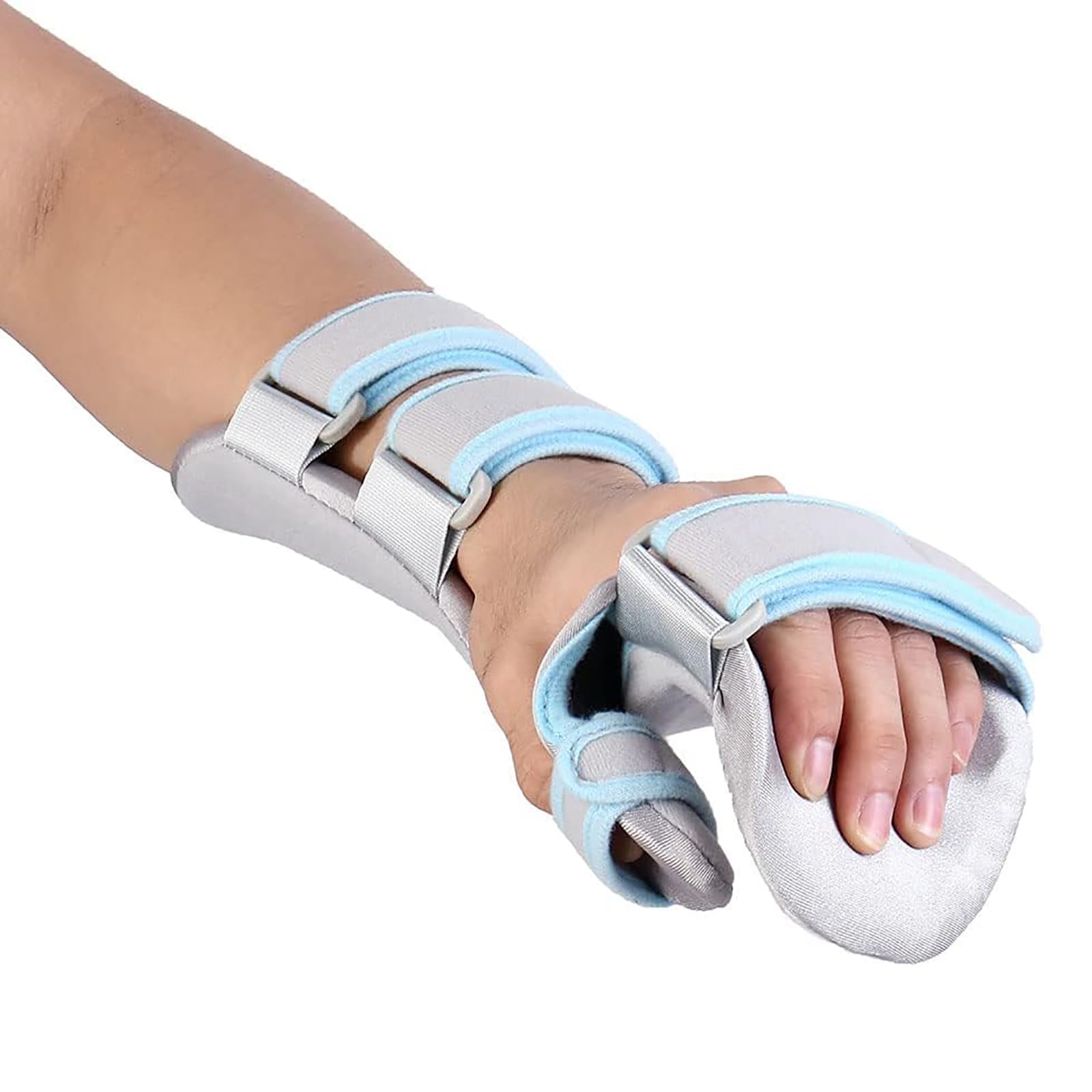 Férula De Mano En Reposo, Inmovilizador De Muñeca Nocturno, Soporte De Muñeca Ortopédico Fijo, Diseño Fijo De 4 Correas Y Tensión Ajustable, para Aliviar El Dolor, Promover La Recuperación