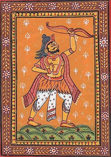 Pattachitra Miniature Hindu Art Handmade Indian Odisha Ethnic Tribal Painting