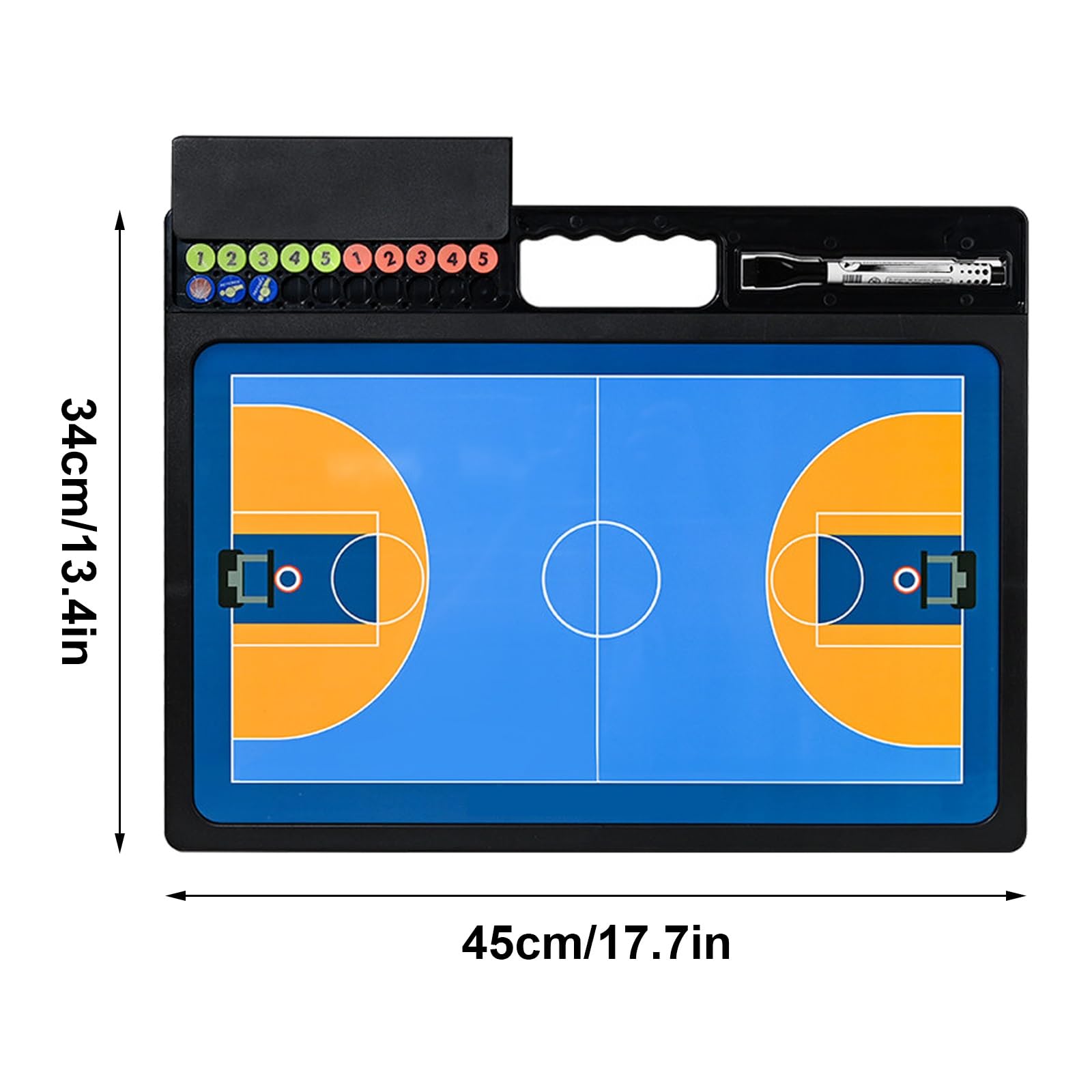 Pizarras Magnéticas for Entrenamiento de Baloncesto, Pizarra Táctica de Estrategia de Baloncesto, Pizarras de Entrenador de Borrado en Seco de Doble Cara con Rotuladores