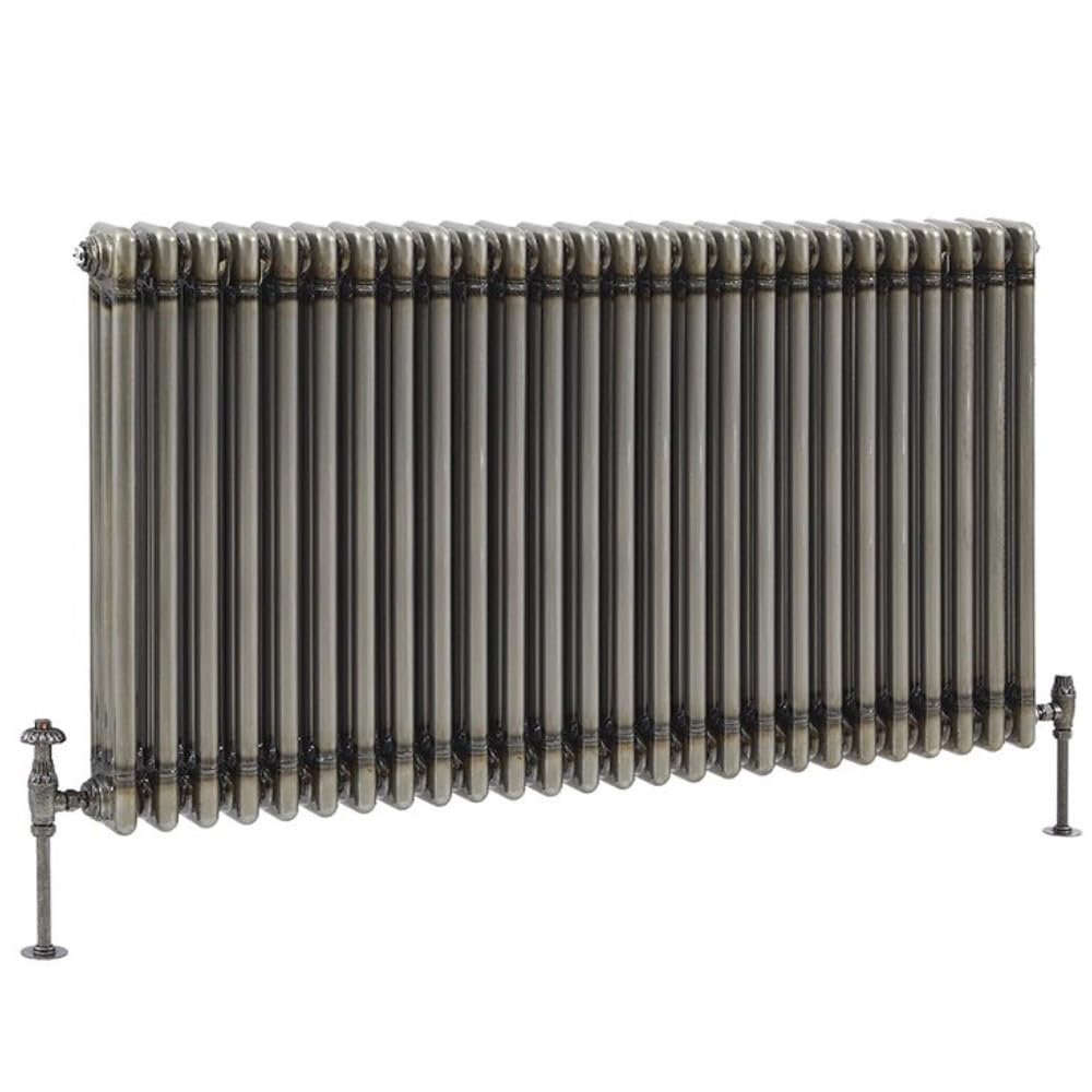Milano Raw Metal Windsor Cast Iron Style Horizontal Triple Column Radiator - 750Mm X 1190Mm