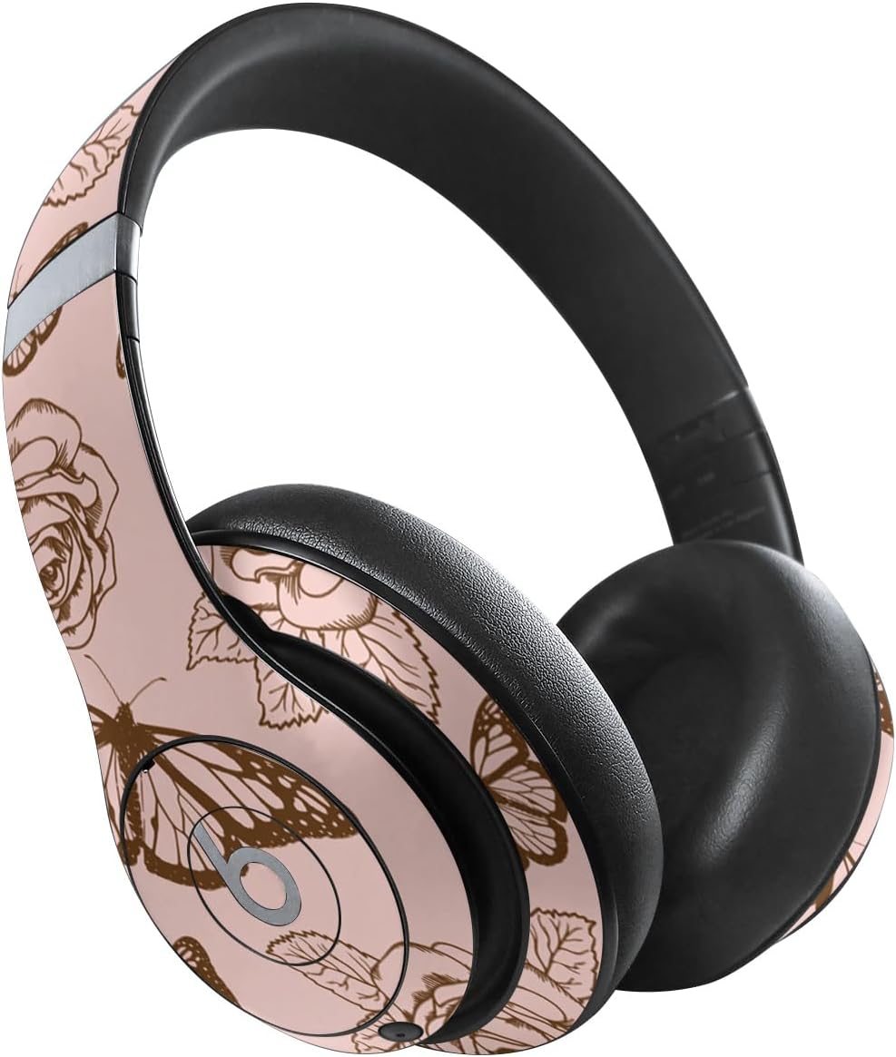 MightySkins Skin Compatible with Beats Studio Pro - Butterfly Garden | Protective, Durable, and Unique Vinyl Decal wrap Cover | Easy to Apply, Remove, and Change Style