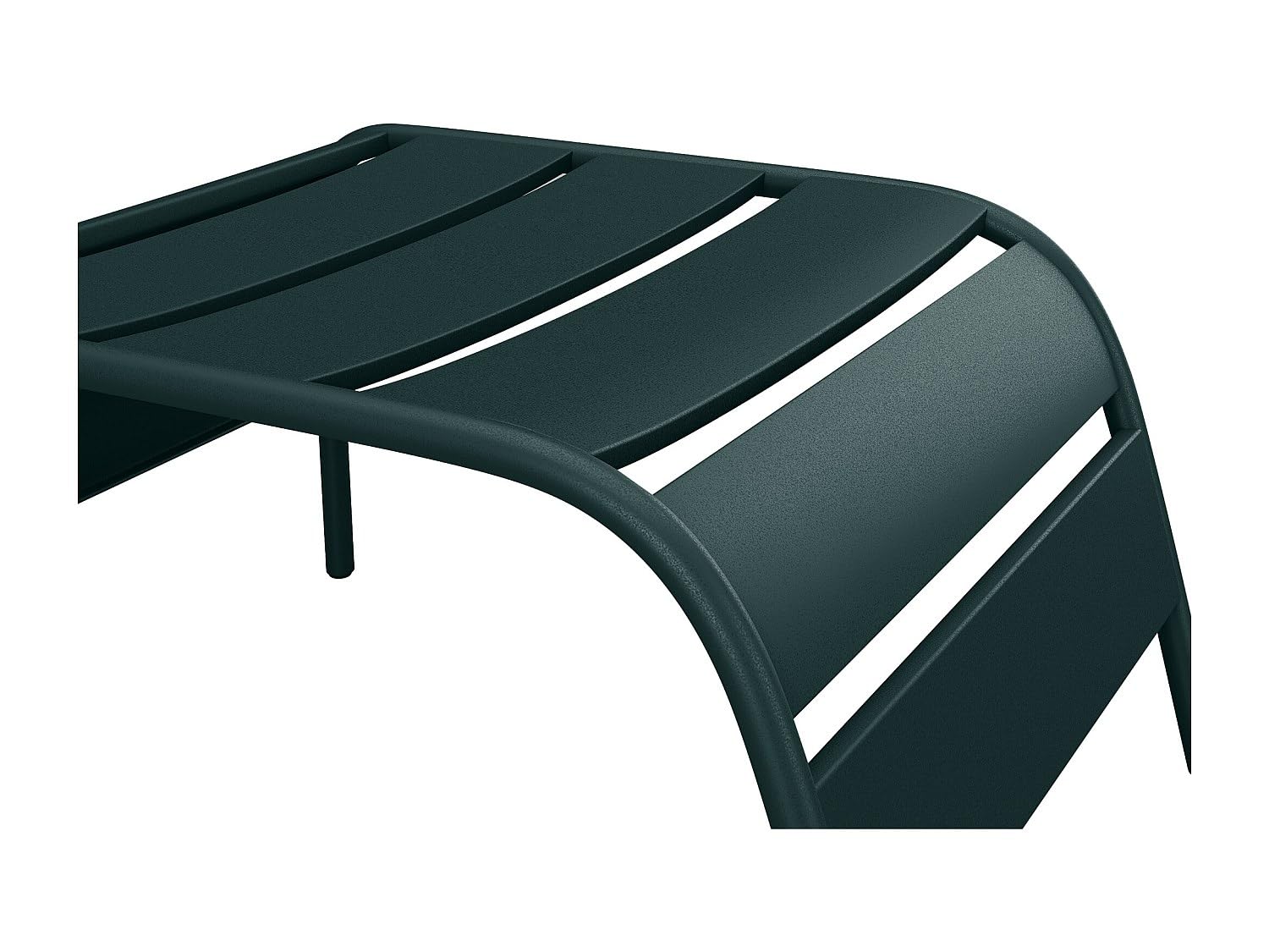 Vente-unique - Sillón de jardín Mirmande - L 50cm x A 61.5cm x H 33cm - Acero - Verde Pino