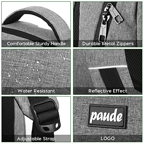Image of Paude Backpack School,17.3 Inch Travel Laptop Backpack,Bookbag for Teen Boys College Backpack with USB Charging Port,Waterproof
