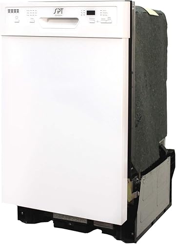 Miniatura 2 de SPT SD-9254W Lavavajillas empotradas de 18  de ancho - Blanco y kit de instalación de lavavajillas EASTMAN 48337N, 38, amarillo