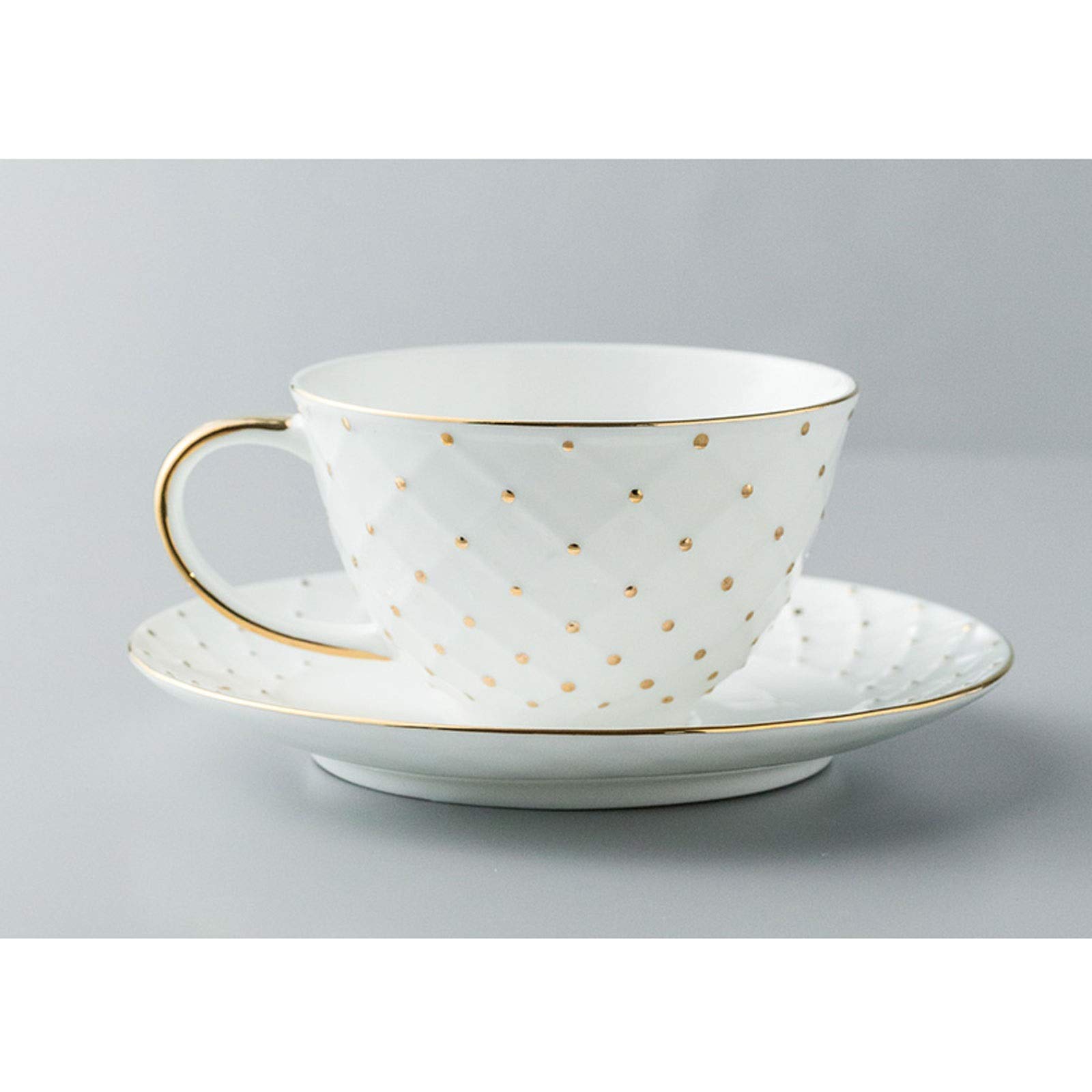 Kubek Filiżanki do espresso z porcelany kostnej - 6,1 uncji Filiżanki i spodki Demitasse Porcelanowe filiżanki do cappuccino Kubki do kawy (białe)