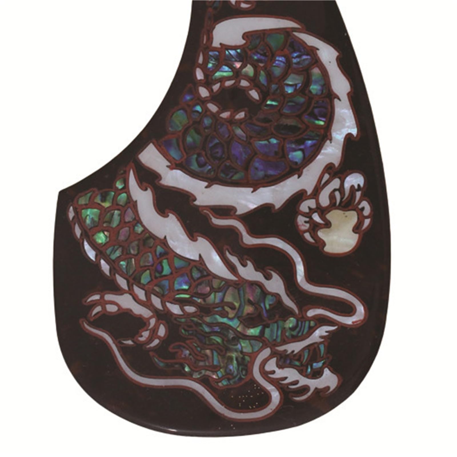 Mały Pickguard Do Gitary Akustycznej Drewniana Płytka Ochronna Do Gitary Materiał Inkrustacji Celuloidowej Piękny Wygląd Płytka Ochronna Do Gitary Akustycznej