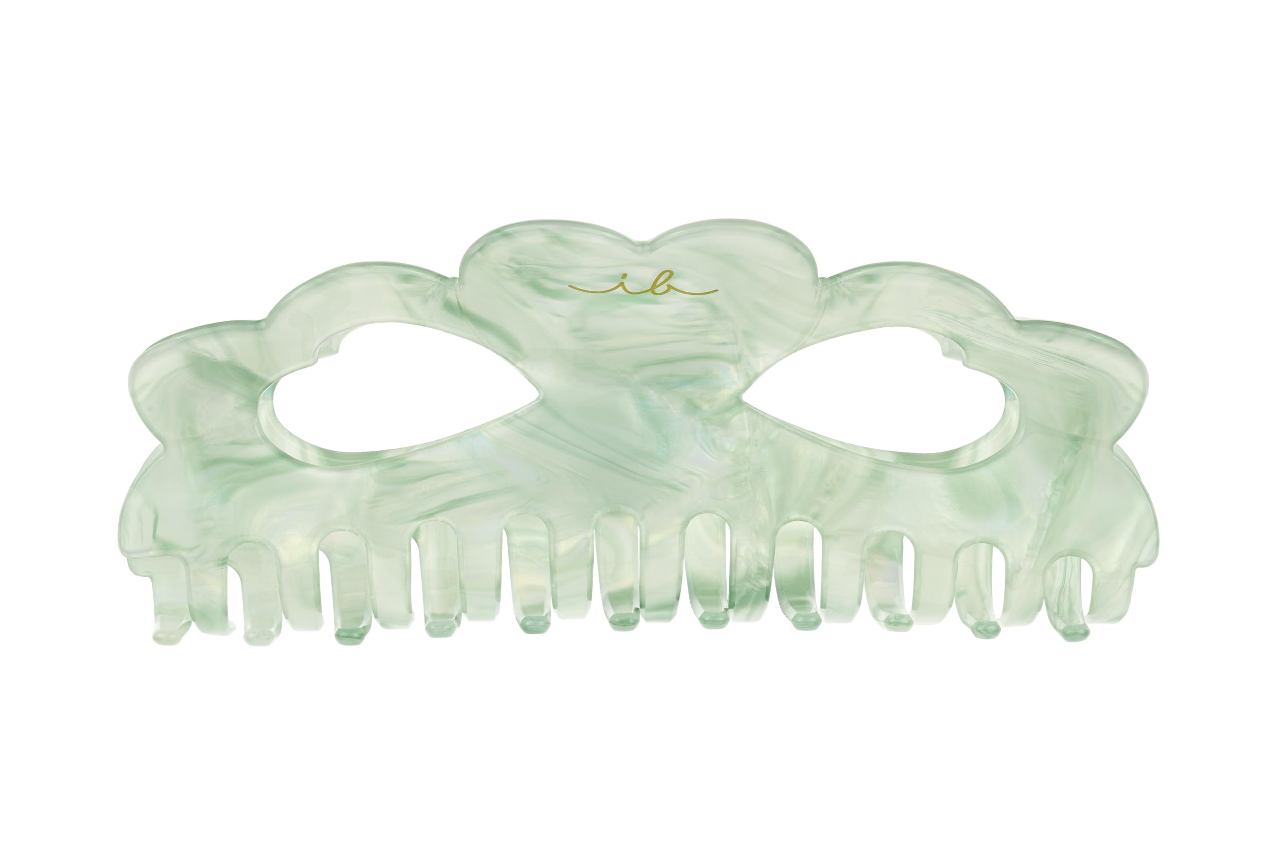 invisibobble - CLIPSTAR L Oasis Matcha Reset – duża spinka do włosów zapewnia mocne trzymanie – stylowe wzornictwo w uspokajającej zieleni Matcha – modny wygląd, bezpieczne trzymanie, zdrowe włosy